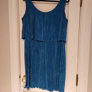slinky TEAL party dress